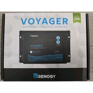 Renogy Voyager 20A 12V/24V PWM Waterproof Solar Charge Controller w/ LCD Display